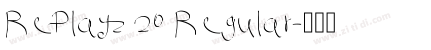 RePlayz 20 Regular字体转换